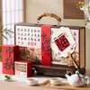 2026 Nuevo Modelo Caja de Regalo para Pasteles de Luna Caja de Empaque Festival de Medio Otoño Caja de Regalo Portátil Caja Vacía Personalización de Logo Hotel Grupo Corporativo Compra