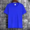 Camiseta de Color Sólido de Manga Corta, Uniforme de Clase Unisex de Moda, Camiseta de Manga Media Redonda de Verano, Venta al por Mayor