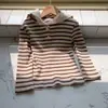 Roupas de Exterior para Meninas 2026 Outono Novidades Estilo Doce Infantil Manga Longa Pulôver Crianças Intermediárias Estiloso Top com Capuz
