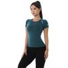 Verão Secagem Rápida Manga Curta Look Emagrecedor Esportivo Elástico Justo Roupa Respirável Camiseta Corrida Treino Fitness Ioga Roupa Top