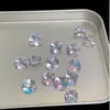 Novas pedras soltas de zircônia com corte Tai Chi de 6 mm, extremamente brilhantes, podem ser usadas para brincos e ear cuffs DIY