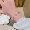 Pulsera de Cristal Blanco Natural, Amatista, Pulsera de Perlas Shijia, Estilo Veraniego para Mujer, Pulsera Fresca y Atmosférica