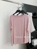 95% Viscosa, Dobladillo Denso de Modal, Camiseta de Manga Larga para Mujer, Estilo Sencillo y Fluido, Camiseta de Manga Corta con Abertura Lateral, Verano 2025