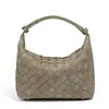 Bolso de Mujer con Acabado de Alta Gama, Bolsa para Lonchera, Diseño de Nicho, Estilo Otoño e Invierno, Material Mate, Bolso de Hombro, Bolso Tejido, Bolso de Mano