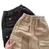 Pantalones para Niños Otoño Pantalones Cargo Estilo Urbano Pantalones Largos Ropa de Abrigo Atuendo de Otoño para Niños Bebé Niños Ropa Infantil Elegante de Moda