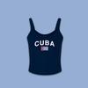 Estação Europeia Cor Sólida Impressa Verão Novo Top Feminino Sling Retro Linda Costas Emagrecimento Sexy Umbigo Colete Pequeno
