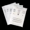 Saco com Zíper Fosco de CPE de Alta Permeabilidade para EPI em estoque Saco para Armazenamento de Roupas Saco Transparente Fosco Saco para Embalagem de Roupa Íntima Atacado