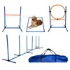 Equipo de Entrenamiento de Agilidad para Perros, Entrenamiento de Obstáculos de Salto para Perros, Vallas, Postes de Salto, Aros de Salto, Equipo de Entrenamiento para Perros, Artículos para Mascotas