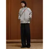 Chaqueta de algodón retro de marca de moda transfronteriza con cuello alto para hombres y mujeres, nuevo estilo de invierno, abrigo de algodón grueso cálido deconstruido, chaqueta de béisbol versátil