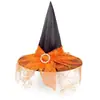 Sombrero de Bruja para Baile de Graduación de Halloween Espectáculo Navideño en Escenario Accesorios de Mascarada Venta al por Mayor Combinar Vestido