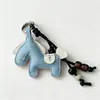 Fique Rico Logo Chaveiro Exquisito Pingente de Bolsa Estilo Ins Presente para Casal e Melhor Amigo Mochila Couro Pequeno Pingente