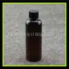 Botella de plástico marrón de 100 ml con tapa de rosca Botella PET Botella de belleza Botella de rocío puro Botella de envase para cuidado de la piel 100 ml