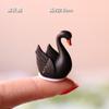 Adornos de Cisnes Blancos y Negros Micro Paisaje Suculento Adornos Bonsái Jardinería Paisaje Bonsái Decoraciones de Dibujos Animados Lindos