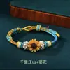 Pulsera Tejida a Mano con Nudo Wenchang Ganadora del Primer Premio, Se Puede Ensartar con Cuentas, Hilo Rojo para el Éxito, Nuevo Diseño de Nudo Ajustable