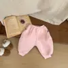 Pantalones de Forro Polar de una Pieza para Bebé para Otoño e Invierno, Pantalones Gruesos de Corte Holgado para Niños y Niñas, Pantalones Harem Calientes para Niños Pequeños