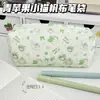 Estojo de Lápis Gato Linha da Sorte Estudante Desenho Animado Simples Alto Valor Estilo Ins Grande Capacidade Papelaria Bolsa Porta-Lápis Armazenamento