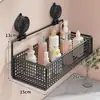 Estante de Almacenamiento con Ventosa para Baño Sin Taladro para Inodoro Baño Varios Gadgets Lavabo Estante de Almacenamiento Montado en Pared