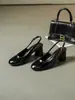 Sandalias retro cómodas y suaves de estilo francés para mujer, con tacón grueso de 6 cm y punta cerrada, nuevo diseño elegante para combinar con faldas, adecuadas para ir al trabajo
