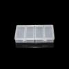 Caja de Almacenamiento de 4 Compartimentos, Caja de Plástico Transparente, Organizador de Accesorios de Ferretería, Caja de Empaque Transparente para Muestras de Equipo de Pesca