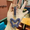 Llavero de Celebridad de Internet Transfronterizo con Mariposa Hueca de Diamante Completo, Regalo Pequeño para Niñas, Colgante para Bolso, Accesorios para Llavero de Coche, Venta al por Mayor
