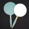 Espelho de Maquiagem Europeu Portátil Espelho Pequeno de Beleza Portátil Espelho de Tatuagem Portátil Cabo Longo Espelho Redondo Quadrado