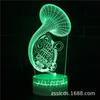 Suministro transfronterizo Serie de Instrumentos Musicales Luz nocturna 3D lámpara de mesa colorida con control remoto táctil creativa enchufe led luz visual de regalo