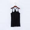 Camisola Modal de Talla Grande en Forma de Y para Mujer, Largo Medio, Ajustada, Combinable con Todo, Top de Verano para Exterior, Camisa Base Interior