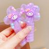 Anillo para el cabello con forma de línea telefónica de dibujos animados Kulomi para niñas, dulce cuerda para el cabello, tocado para niñas pequeñas para la escuela