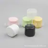 Pote de creme transparente 25g, pote de esmalte preto, pote de cera para cabelo 25ml, pote dispensador de máscara facial, pote de pomada, pote de gel