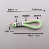 Colgante de cordón de malla transparente con hebilla bicolor para decorar bolsos y mochilas, nuevo accesorio de cuerda tejida para pantalones