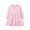 Suministro Transfronterizo Vestidos de Niña Estilo Europeo y Americano Lindos Vestidos de Princesa para Niños Bordados con Flores Vestidos de Algodón Tejido para Niños