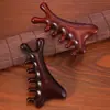 Pente Massageador de Sândalo Quatro em Um para Terapia Capilar, Pente de Meridianos, Pente de Madeira para Massagem de Meridianos do Couro Cabeludo Gua Sha de Sândalo, Personalização no Atacado