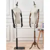 Maniquí de tienda de ropa, accesorios, maniquí de medio cuerpo femenino, versión coreana, estante de exhibición para tienda de ropa de mujer, maniquí de cuerpo entero humano, estante para maniquí de vestido de novia