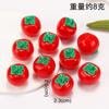 Paisaje en Miniatura Simulación Frutas Luminosas Verduras Comida Juguete Figura de Resina Pinza para el Cabello Decoración DIY Accesorios Figura Pequeña Tridimensional