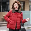 Mom's Winter Clothes Lapel Cotton Jacket Warm Outerwear for Women Plus Velvet Thickened Cotton Coat For Middle-Aged and Elderly Women Winter Cotton Padded Jacket Women