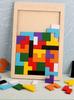 Producto de inteligencia de variedad Tetris de madera rompecabezas de madera rompecabezas rompecabezas jardín de infancia juguetes de educación temprana venta al por mayor