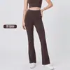 Pantalones de Yoga para Mujer Otoño Invierno Micro Acampanados Ajustados de Cintura Alta Levanta Glúteos Pierna Ancha Pantalones para Correr Deportes Entrenamiento Pantalones de Fitness