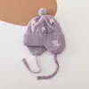 Gorro de Punto para Niños, Conjunto de Dos Piezas de Gorro y Bufanda, Estilo Otoño e Invierno para Niñas, Gorro de Lana Grueso y Cálido, Lindo y Súper Lindo para Niños