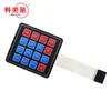 Teclado de membrana 3*4/4*4 teclado matricial microcontrolador de un solo chip teclado de expansión externo teclado de membrana komei estrella