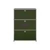 Gabinete Verde Oliva Combinación de Módulos de Color USM Limitado Aparador Mediano Estante de Exhibición de TV Mesita de Noche Almacenamiento