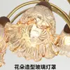 Lámpara de araña de cristal de alta gama vintage estilo francés diseñador retro sala de estar villa luz principal lámpara de dormitorio arte de hierro
