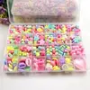 Brinquedo de contas DIY para crianças com 24 grades, brinquedo de contas, conjunto de contas artesanal para meninas, entrega em peça única