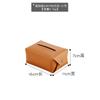 Caja de Pañuelos Cuadrada Escandinava Ecológica de PU Color Puro Moderna Juego de Pañuelos Simple para el Hogar Caja de Pañuelos Impermeable para Baño
