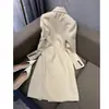 Elegante gabardina para mujer, nueva colección de otoño 2026, longitud media, abrigo fino de principios de otoño, ropa de mujer de moda