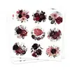 Hk054-T Adesivos Redondos Decorativos de Halloween, Adesivos para Envelopes de Cartões de Cumprimentos, Adesivos Retro de Selagem com Rosas