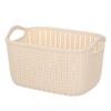 Cesta de almacenamiento de ratán sintético de fábrica de origen, cesta de plástico, cesta de almacenamiento para juguetes diversos, cesta de almacenamiento para refrigerios, cesta para ropa sucia