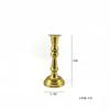 Cruz-fronteira de estilo europeu high-pé castiçal folha de ouro vintage vela copo luz de velas jantar vela recipiente decoração de casamento ornamentos