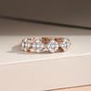 Nuevo Anillo de Flor Elegante para Mujer, Sencillo, Ligero y de Lujo, Incrustado con Circonita Anillo Abierto, Transmisión en Vivo de Popular Blogger, Mismo Estilo Venta al por Mayor