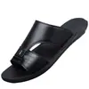Verano 2026 Moda Nueva para Hombre Tendencia Europea Piel Genuina Correa Única Sandalias Antideslizantes Venta Caliente Transfronterizo Talla Grande