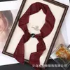 Novo Lenço de Seda Exquisito e Elegante com Contas, Ajustável e Versátil, Estilo Vintage, Lenço Estiloso para Mulheres